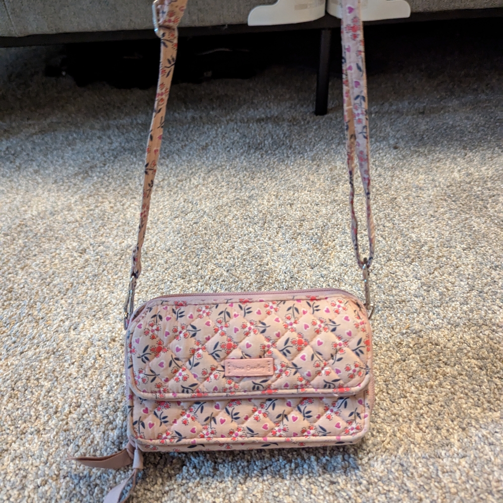 Floral Quilted Crossbody Bag